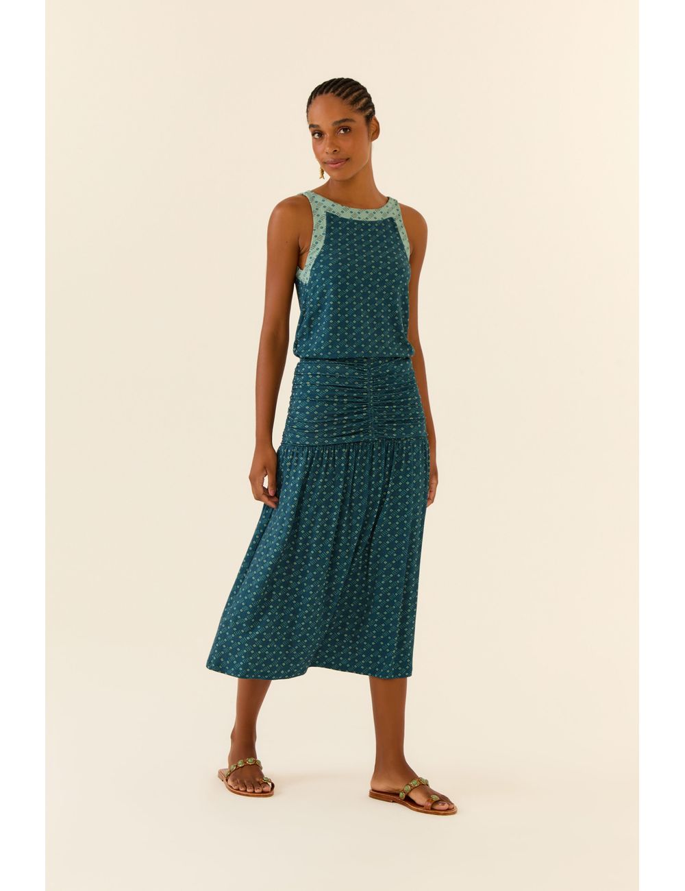 Saia Midi Estampa Box