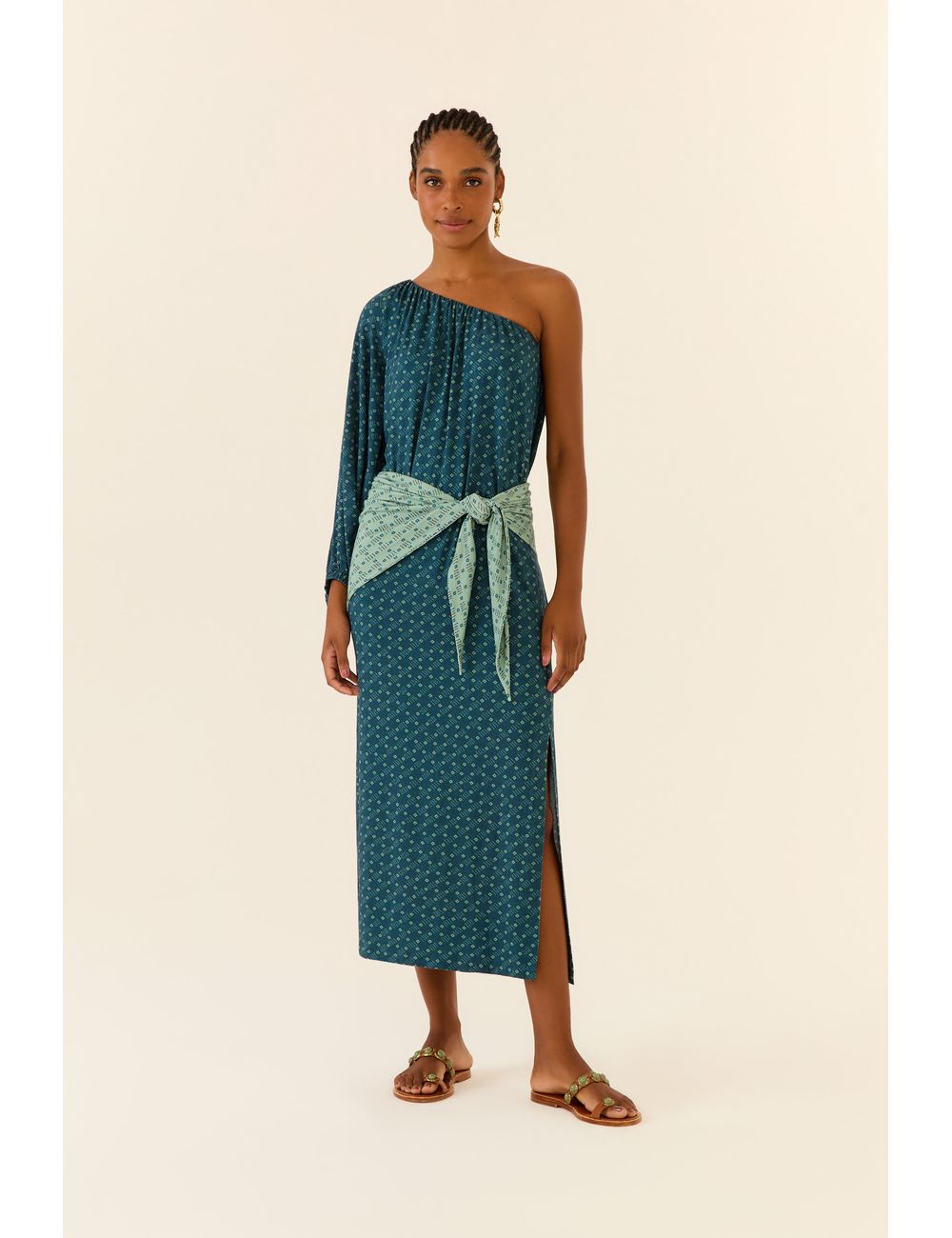 Vestido Ombro Só Estampa Box