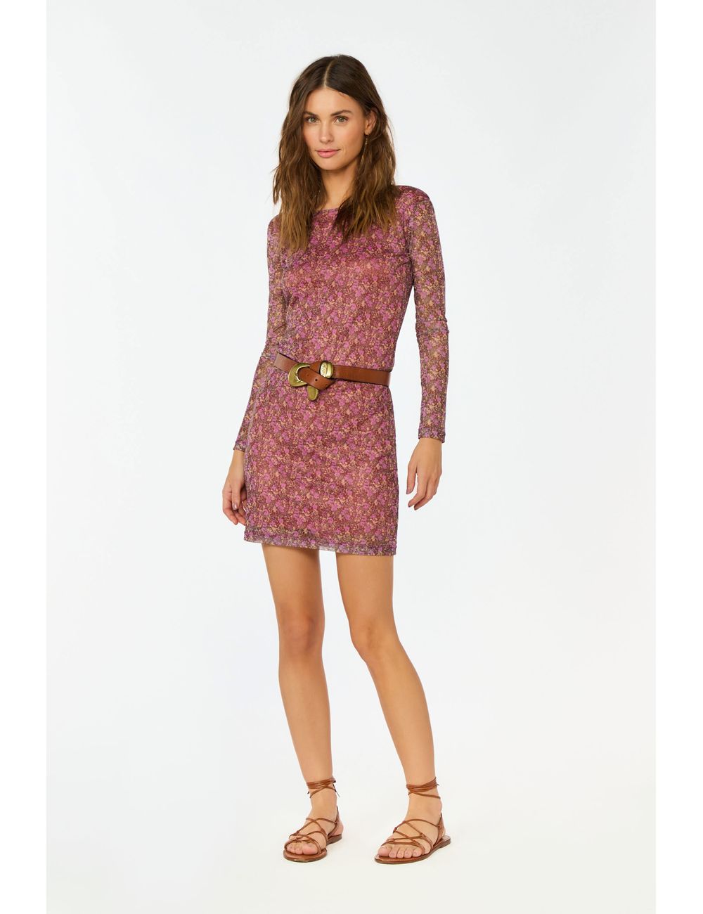 Vestido Curto Estampa Violet