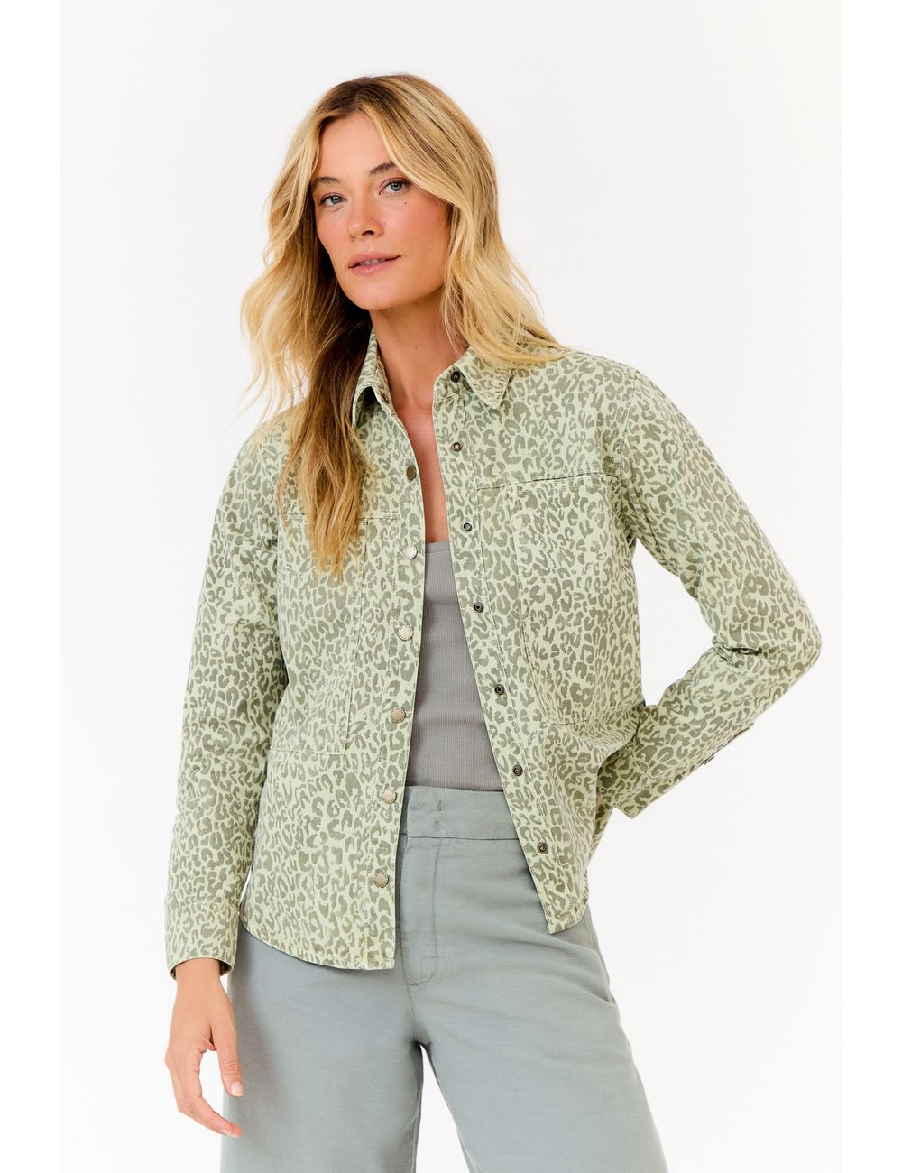Camisa Sarja Estampa Selva