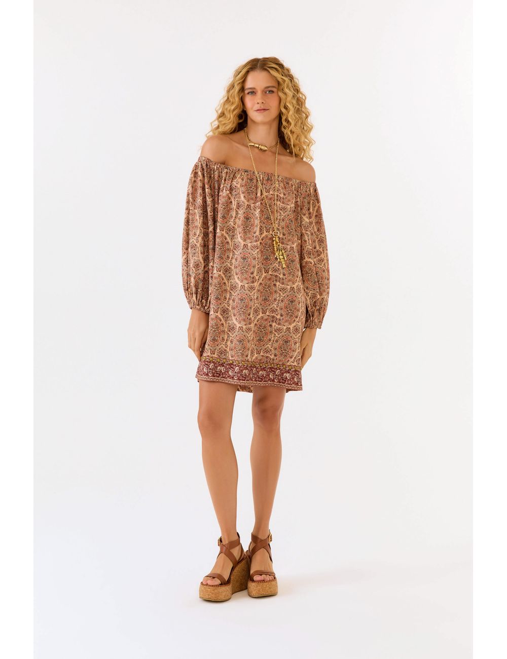 Vestido Curto Estampa Charm