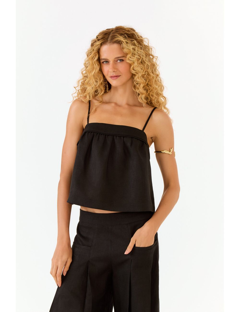 Blusa Alça Linho
