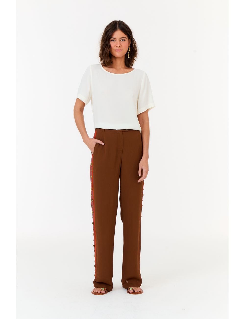 Calça Ggt Laterais Metais