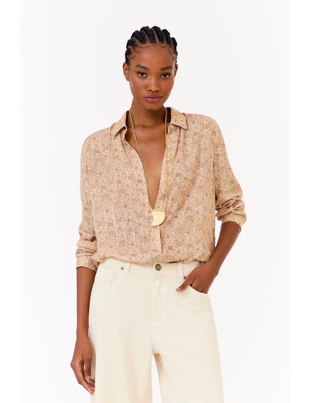 Camisa Estampa Florish