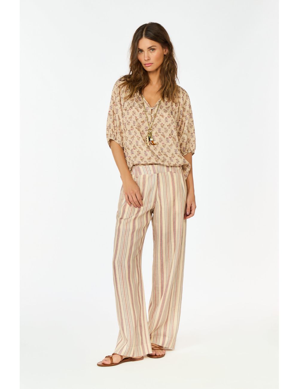 Calça Linho Estampa Jazzy