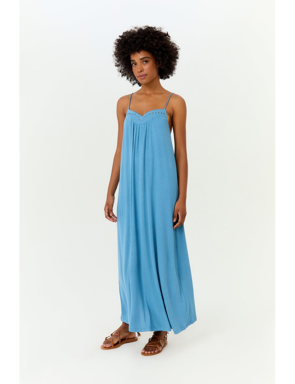 Vestido Midi Pala Tachas