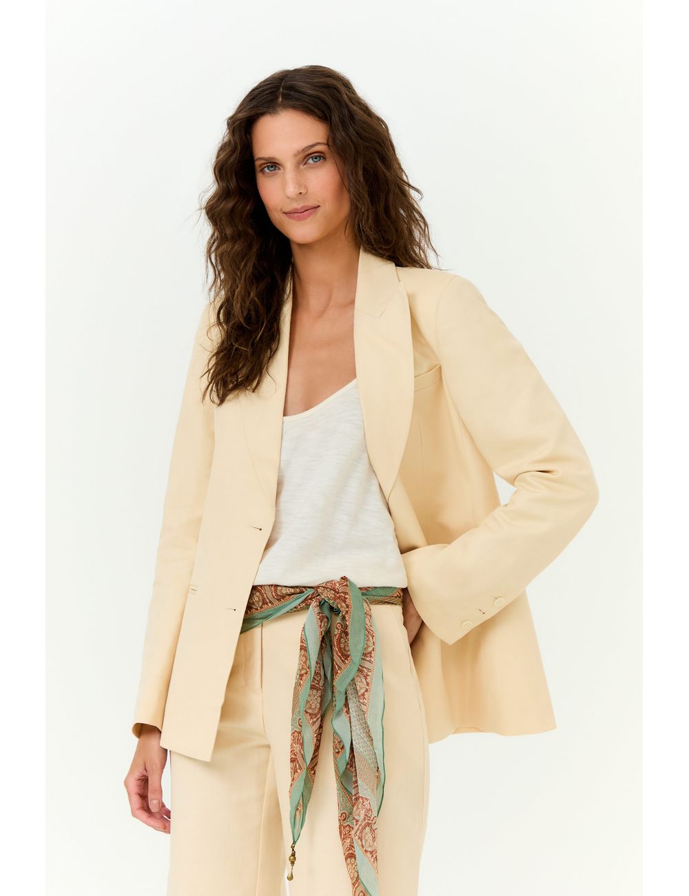 Blazer Alfaiataria Linho Sarjado