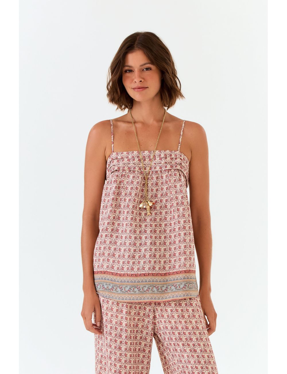Blusa Alcinha Estampa Aster