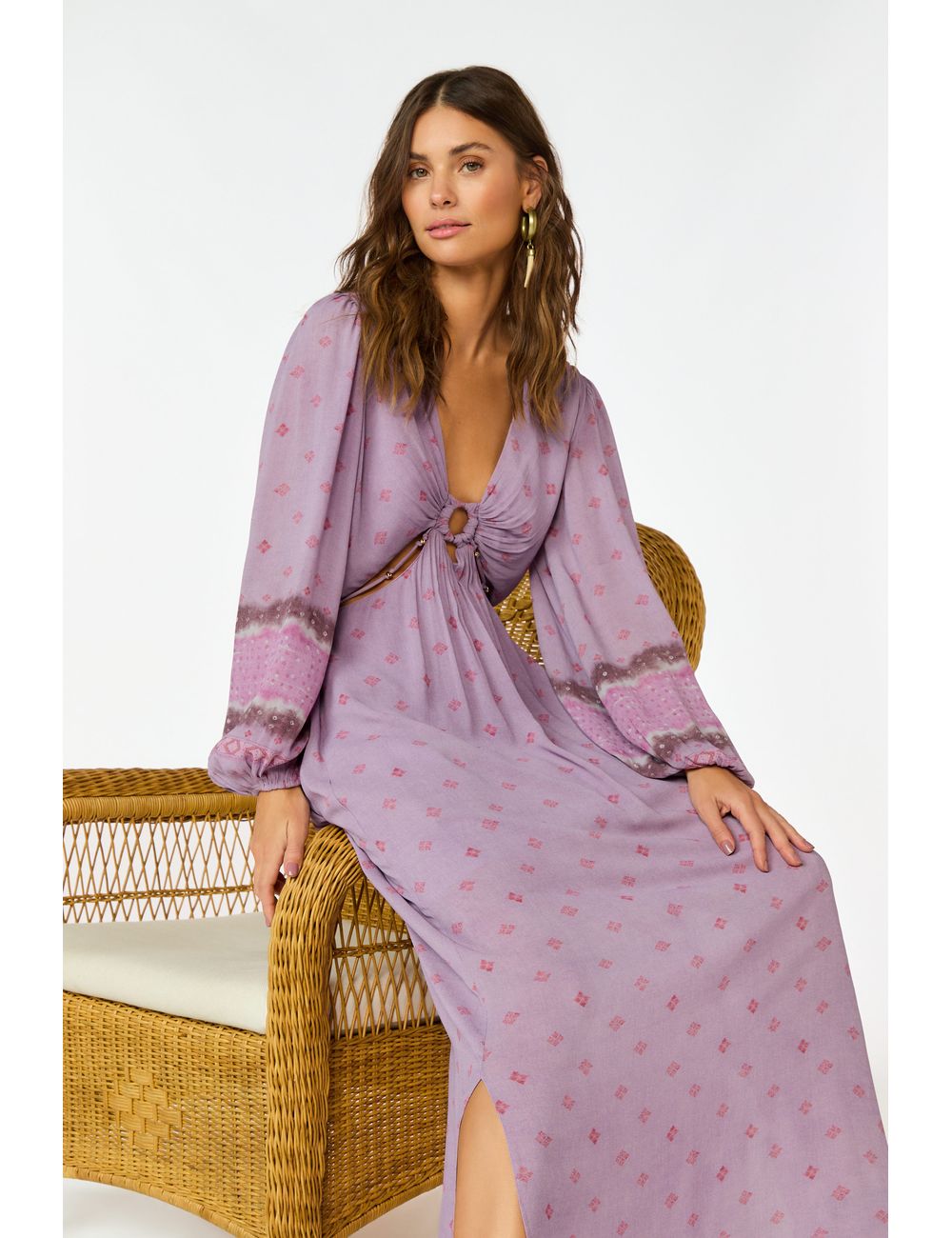 Vestido Longo Ggt Estampa Mirage