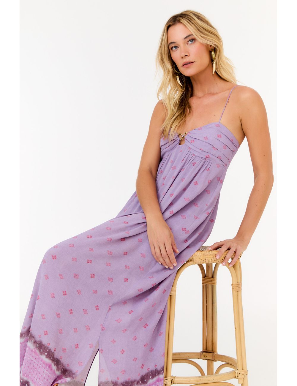 Vestido Midi Ggt Estampa Mirage