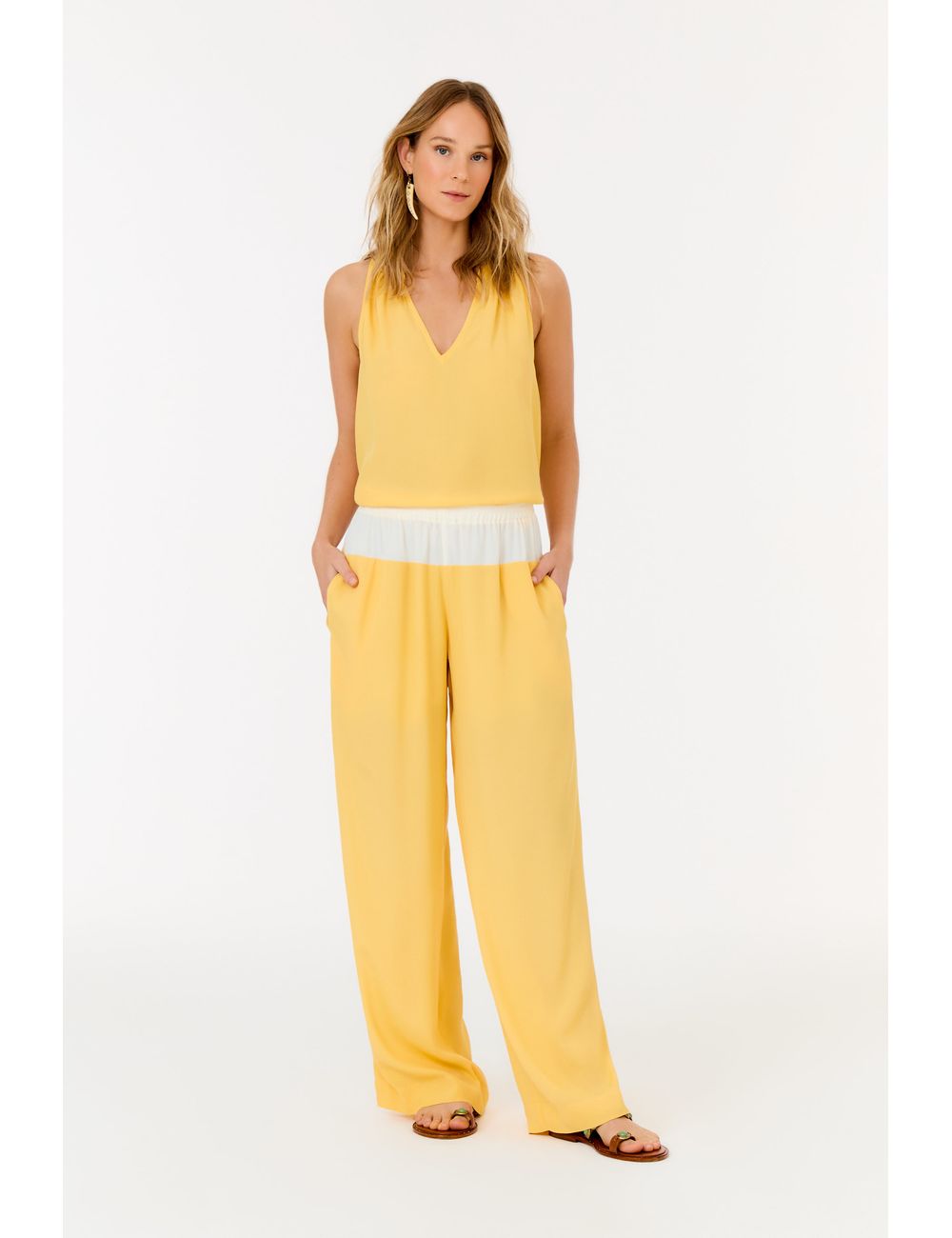 Calça Reta Elástico