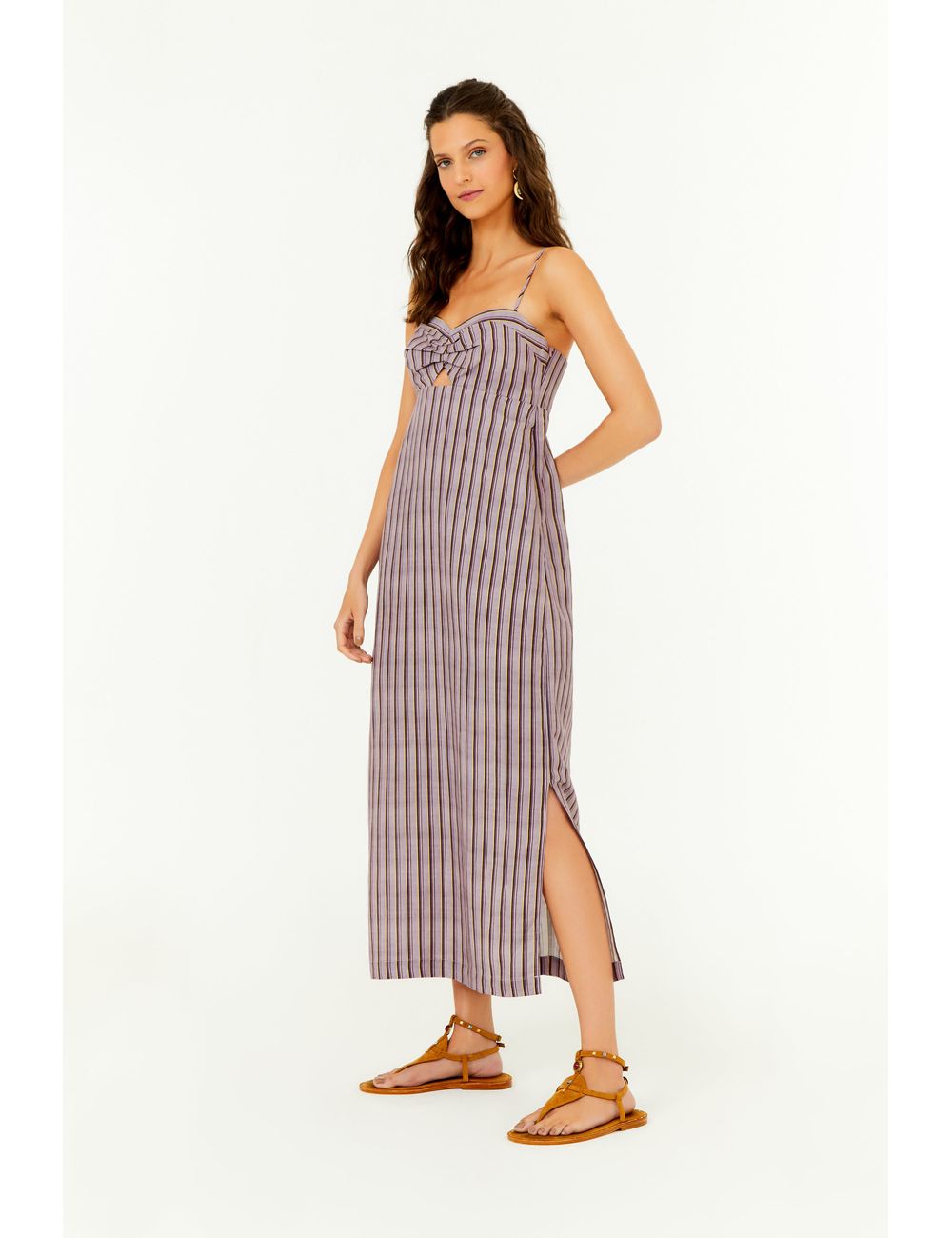 Vestido Midi Estampa Iris