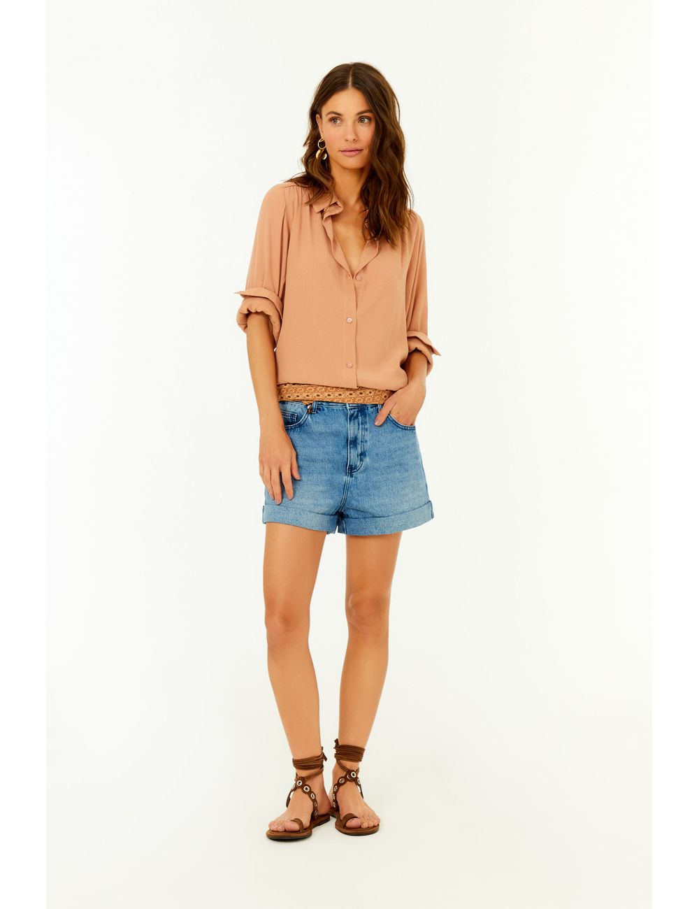 Short Jeans Barra Italiana