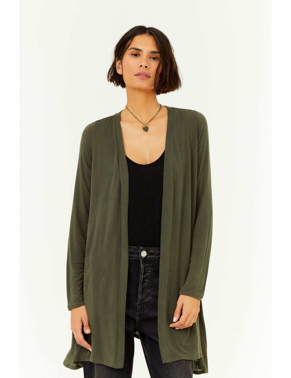 Cardigan Manga Longa