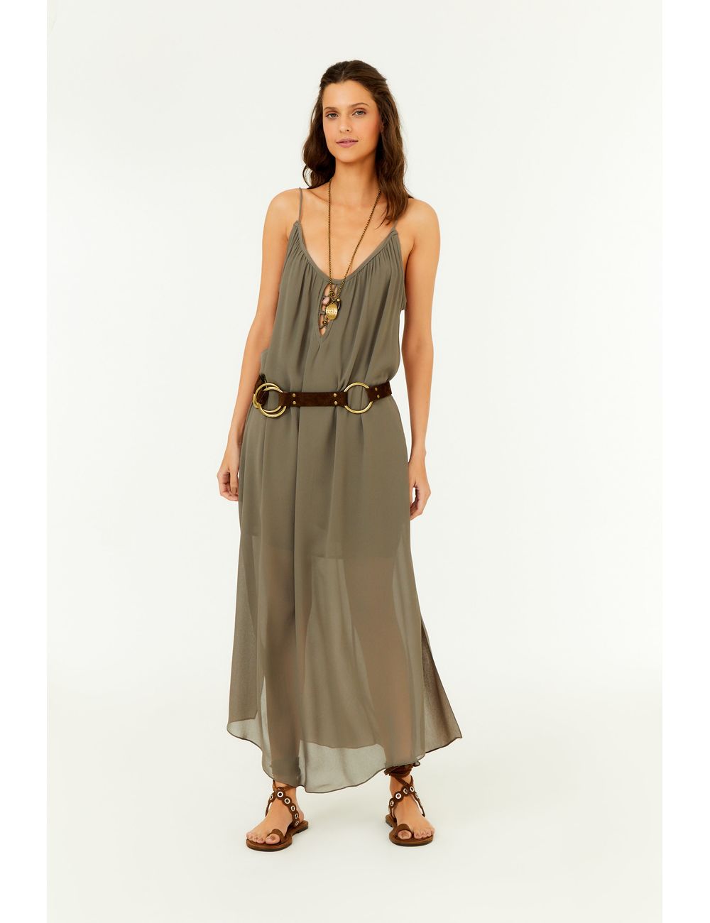 Vestido Midi Ggt Metais