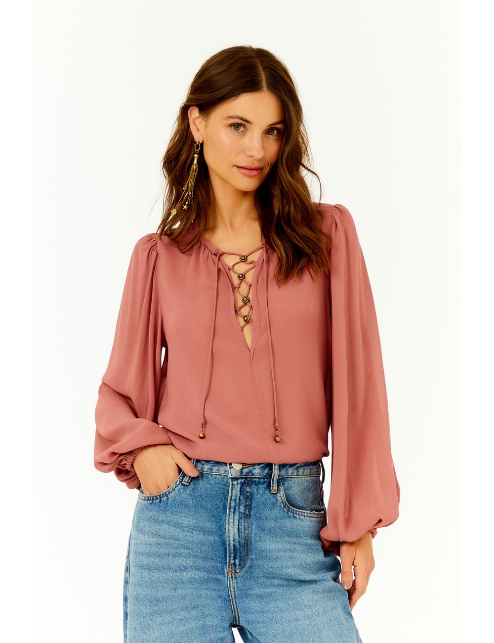 Blusa Ggt Decote Metais