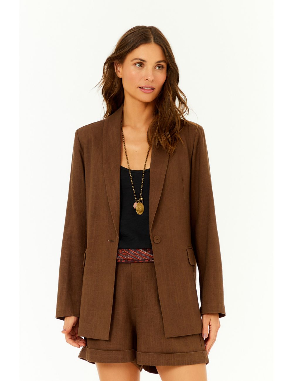 Blazer Alfaitaria Bolso Frontal