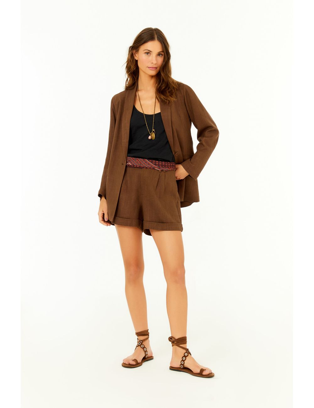 Short Alfaitaria Bolso Frontal