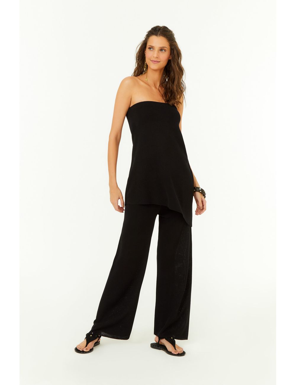 Calça Tricot Pantalona