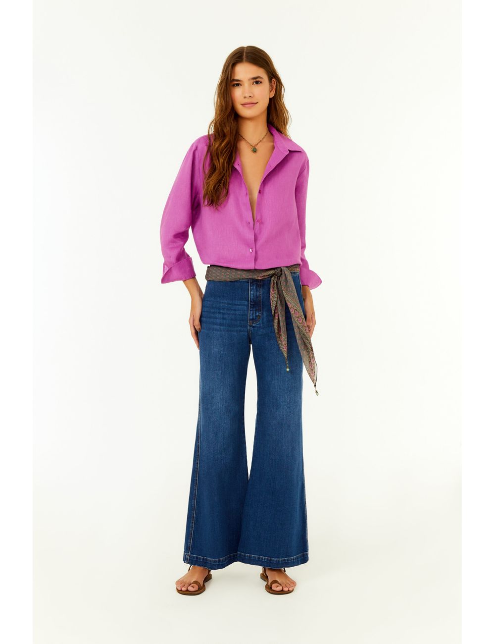 Calça Jeans Wide Leg Cos Aleta
