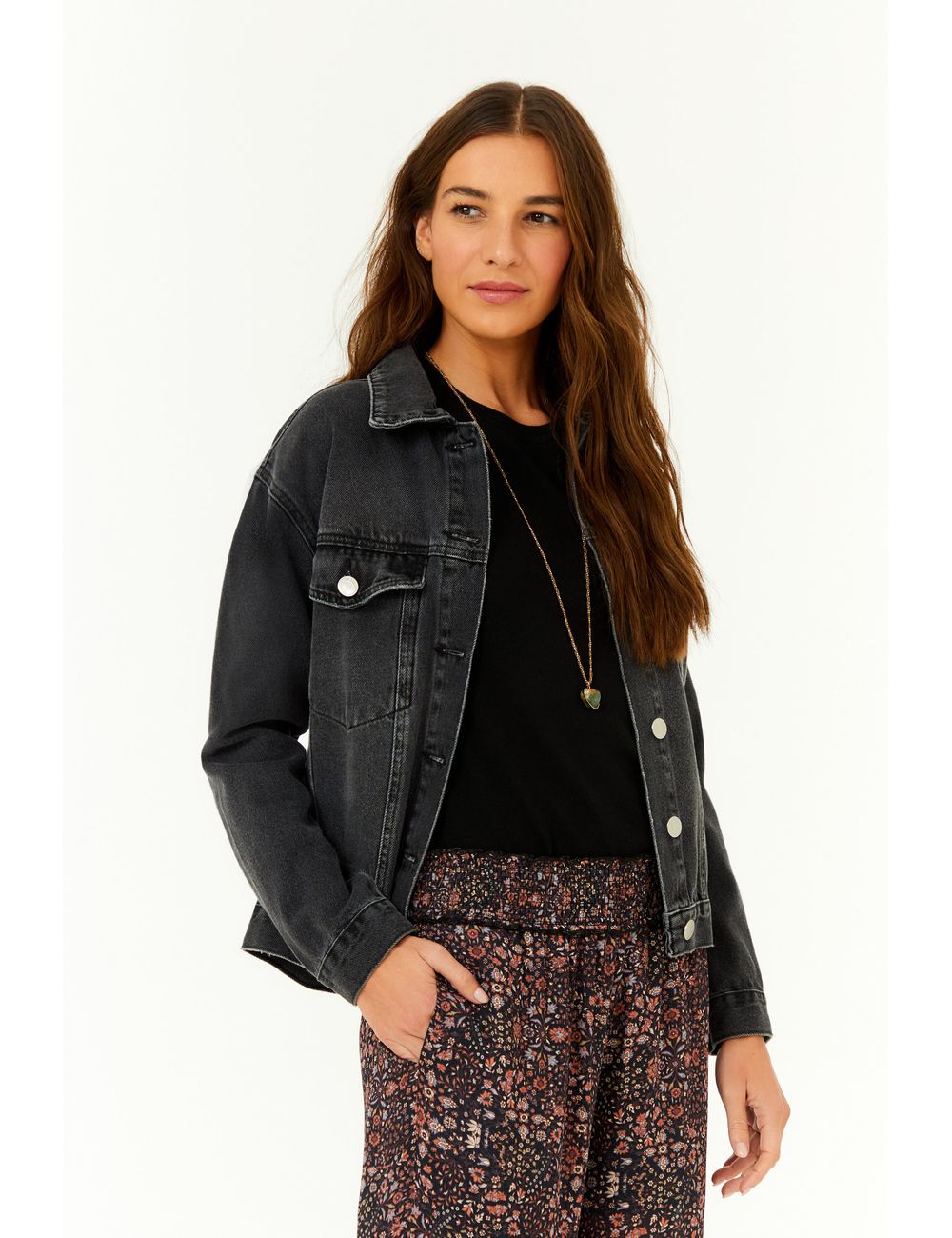 Jaqueta Jeans Black Used