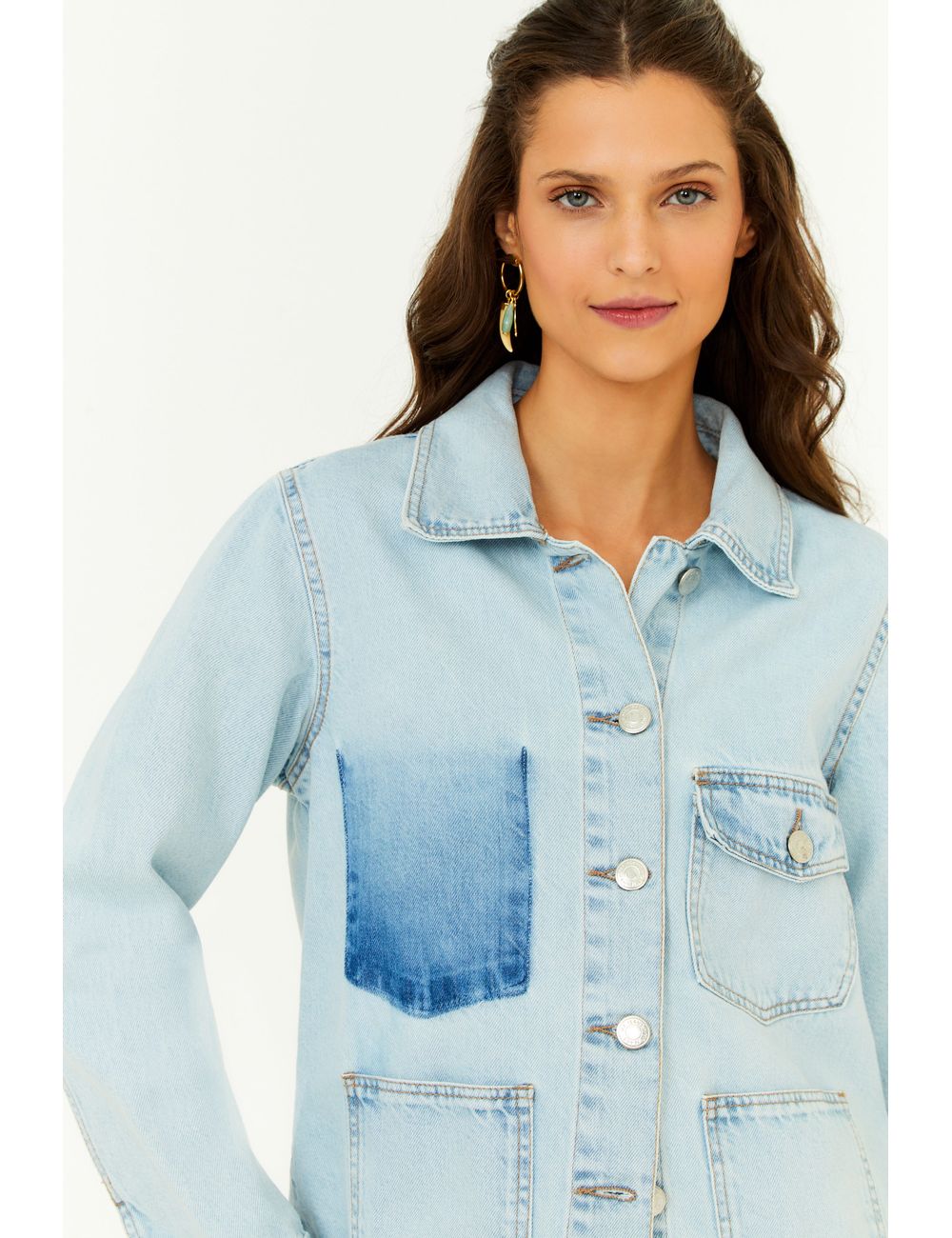 Jaqueta Jeans Bolso Reserva