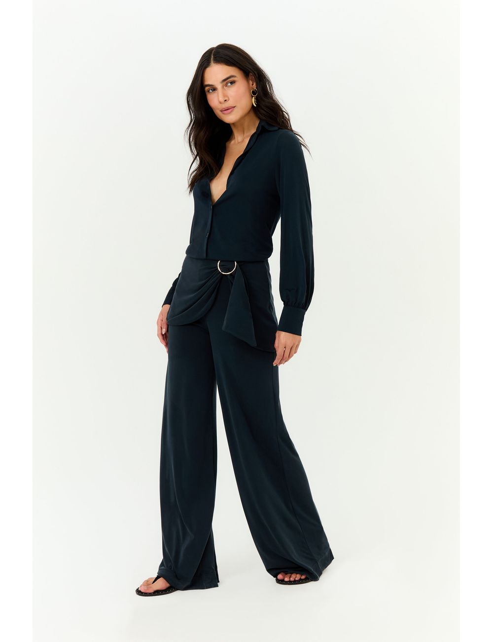 Calça Amarração Fivela