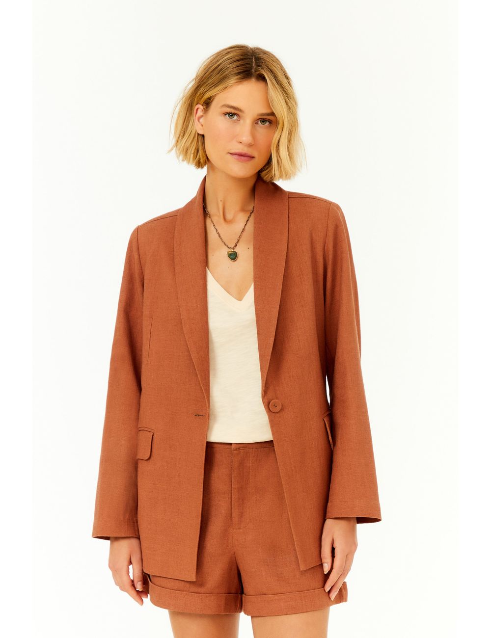 Blazer Alfaitaria Bolso Frontal