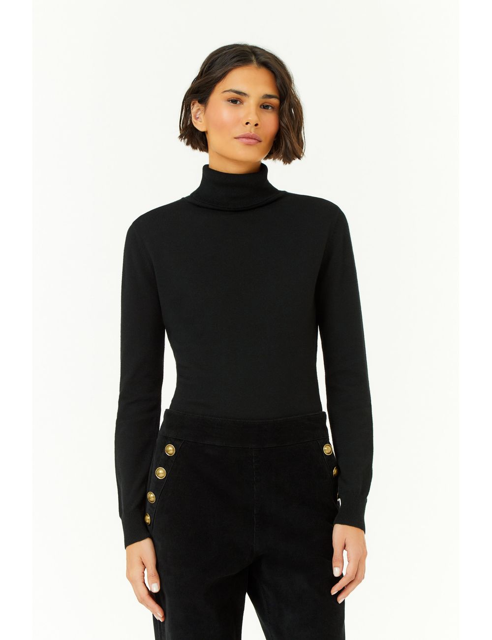 Blusa Tricot Gola Role