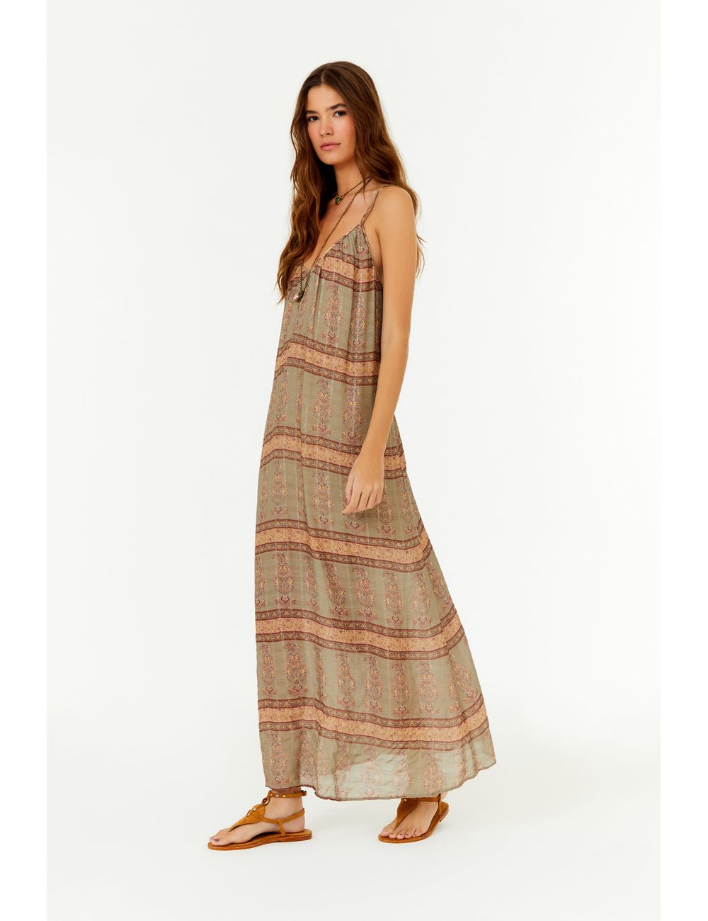 Vestido Midi Estampa Birdy