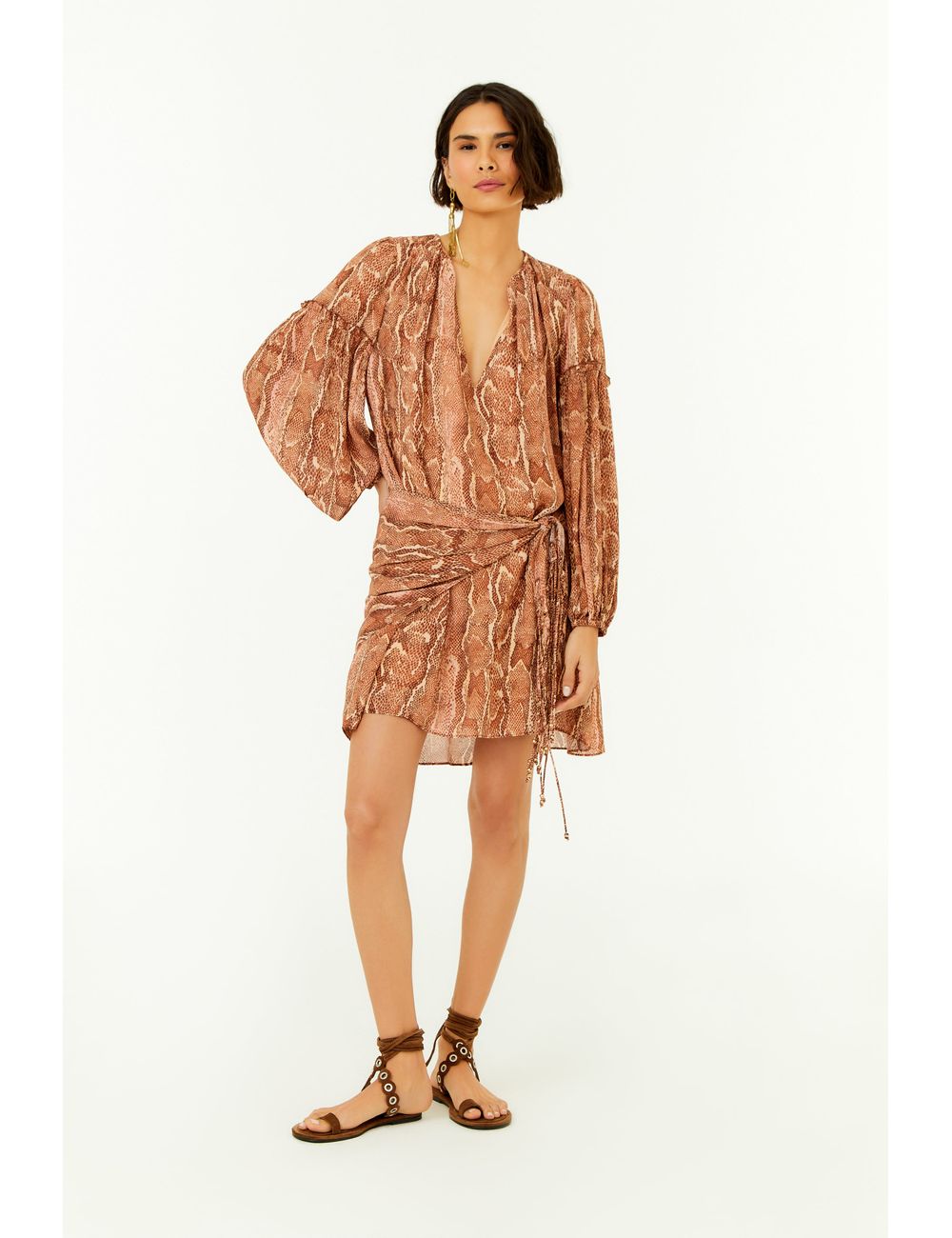 Vestido Curto Ggt Estampa Suri