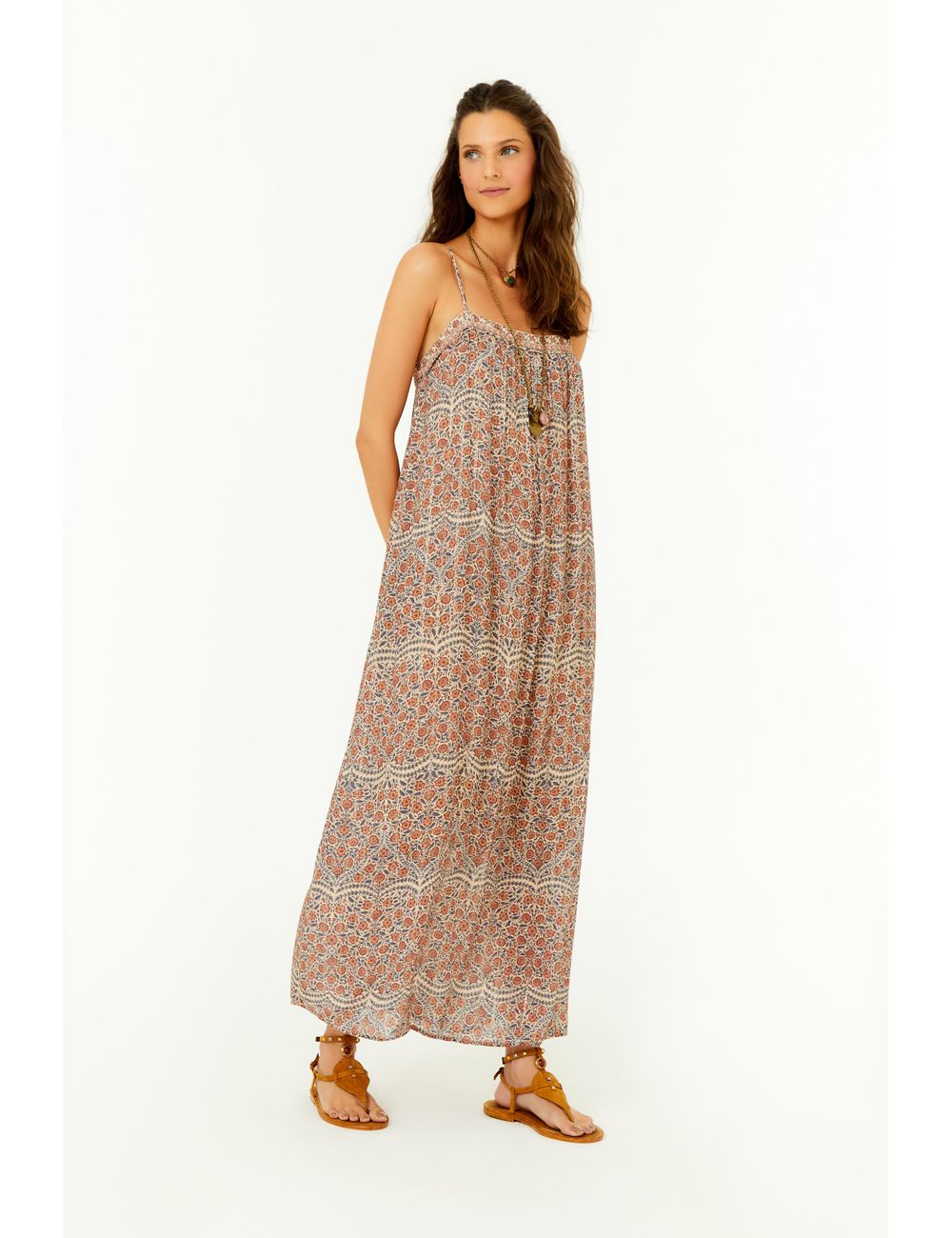 Vestido Alça Estampa Lisse