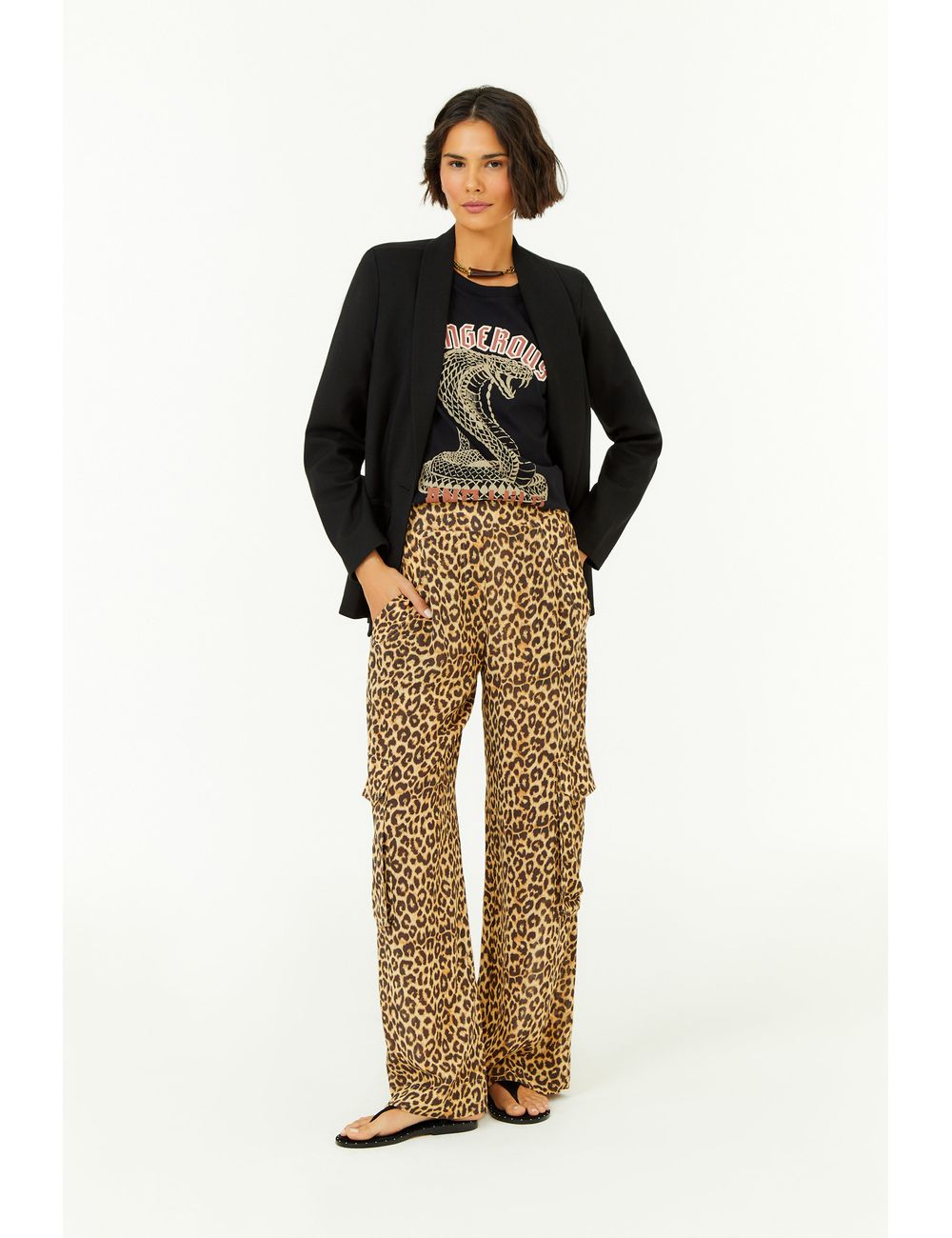 Calça Ggt Estampa Onça