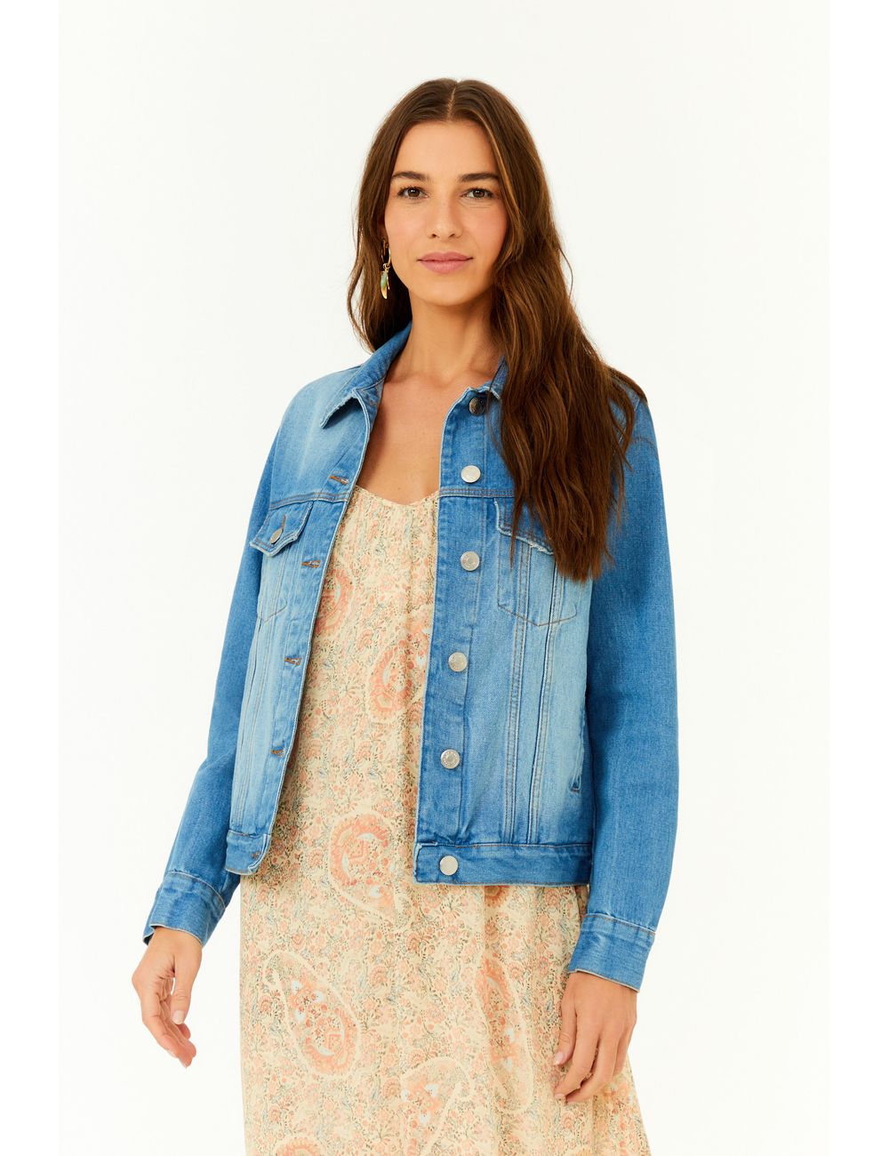 Jaqueta Jeans Desgastes Vintage