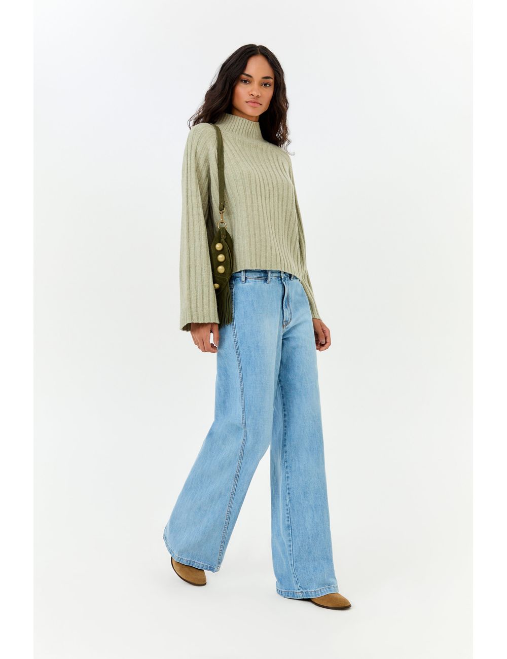 Calça Jeans Costura Deslocada