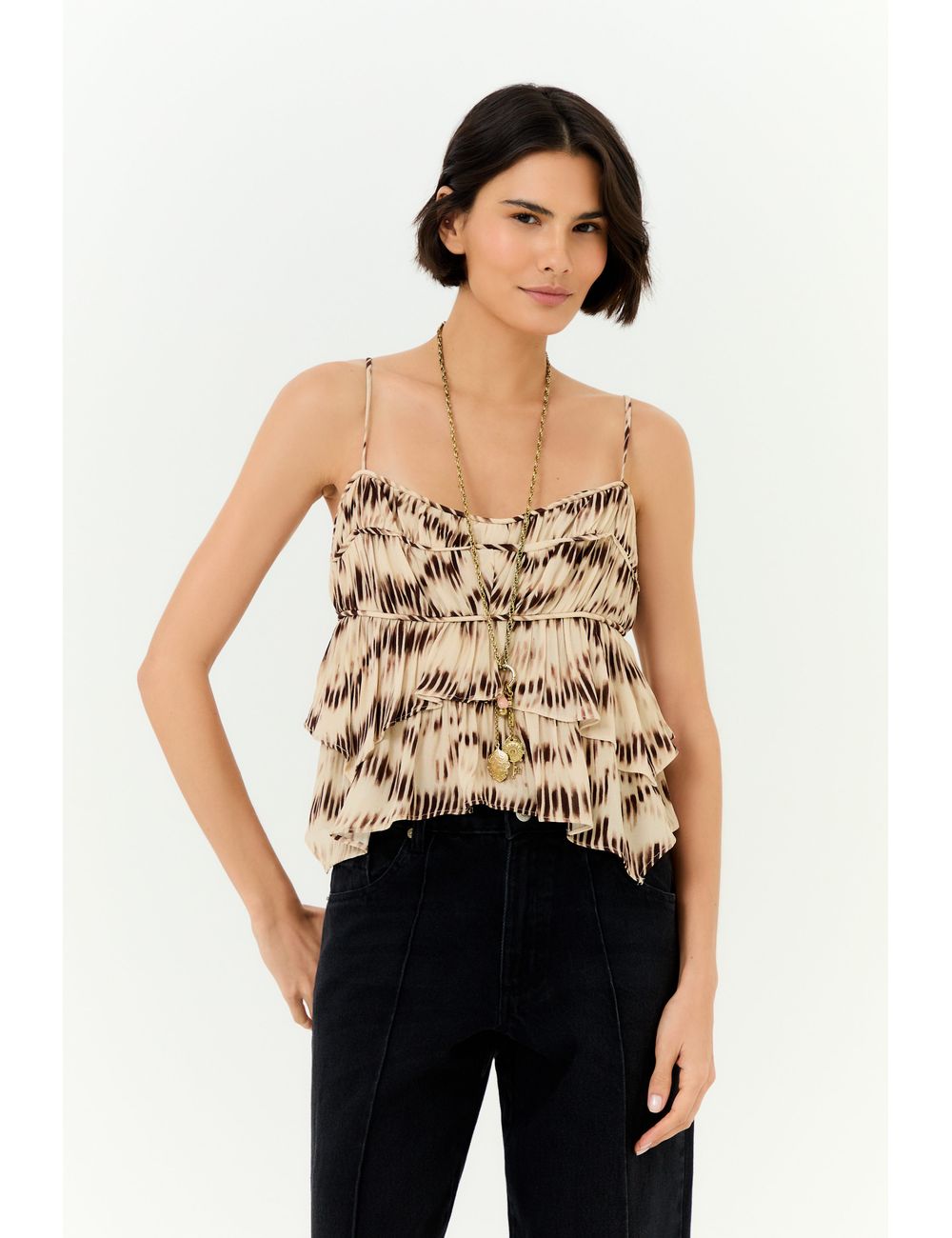 Blusa Alça Ggt Estampa Echo