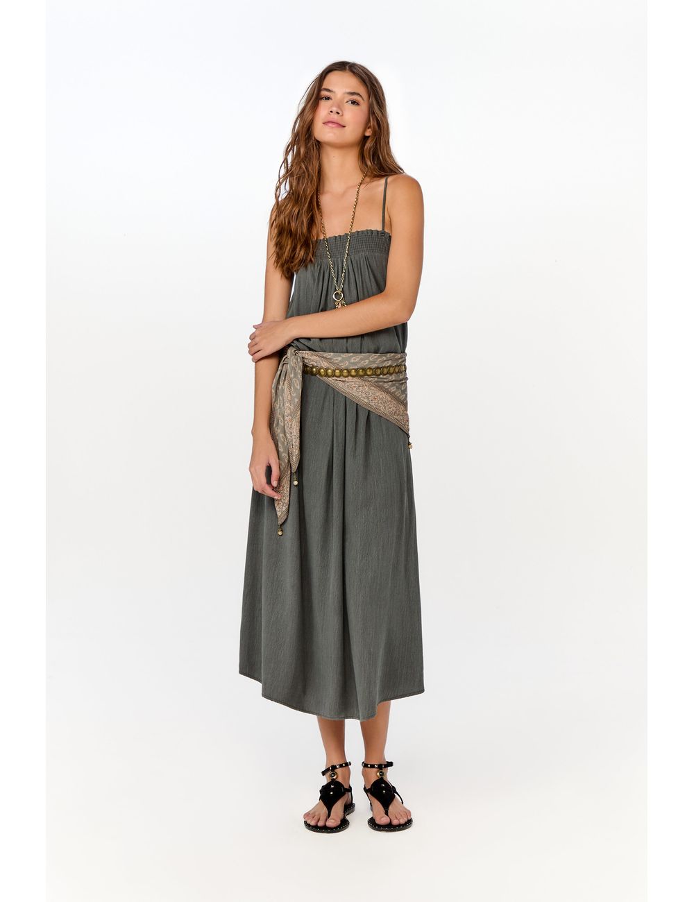 Vestido Midi Pala Lastex