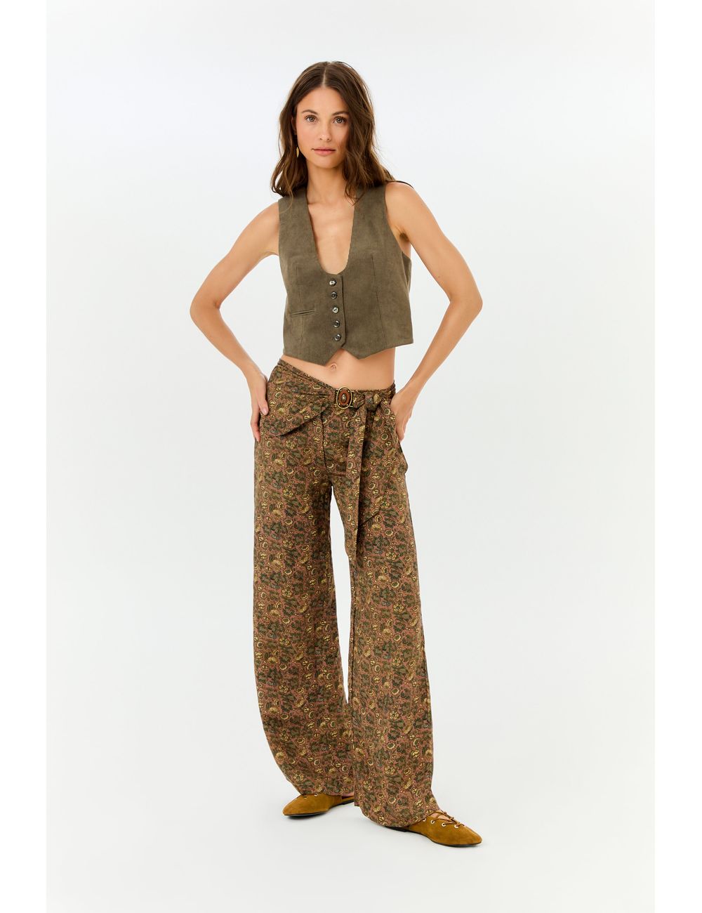 Calça Lenço Estampa Peony