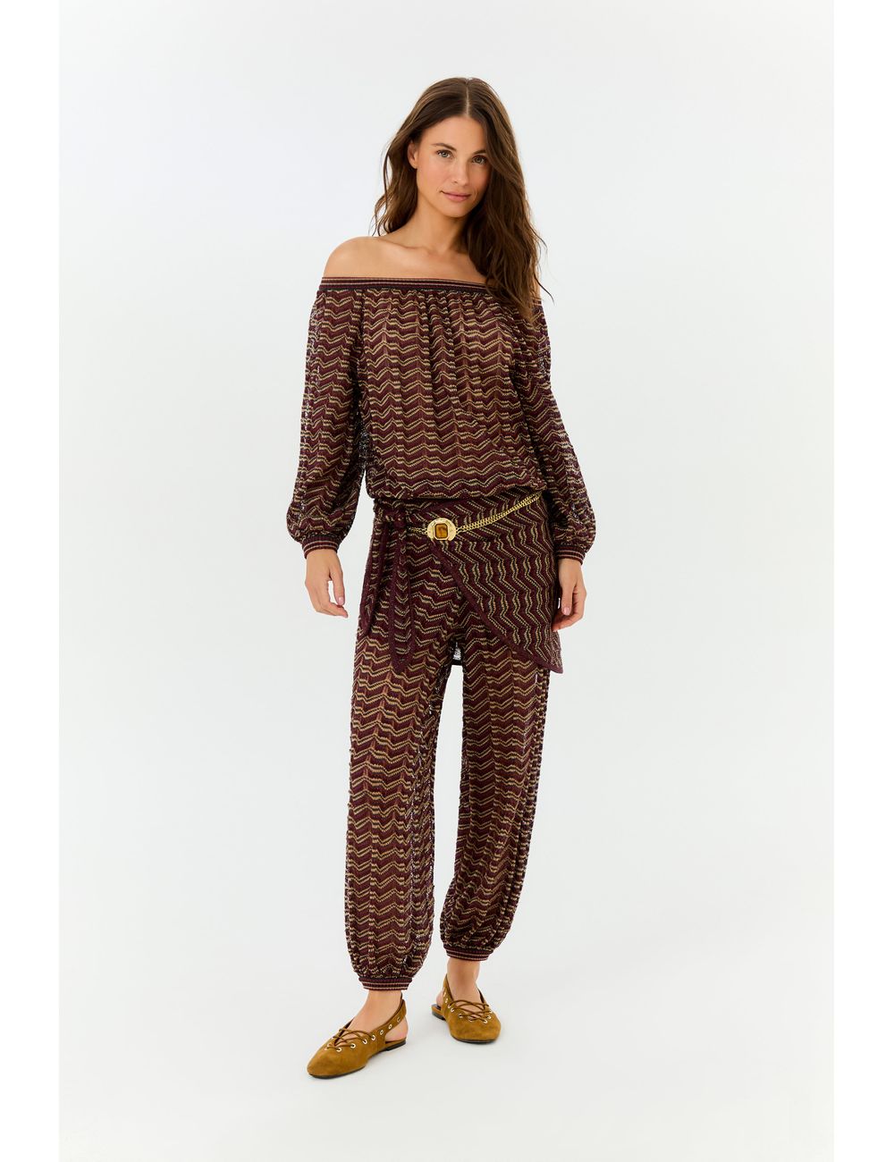 Macacão Tricot Com Lenço