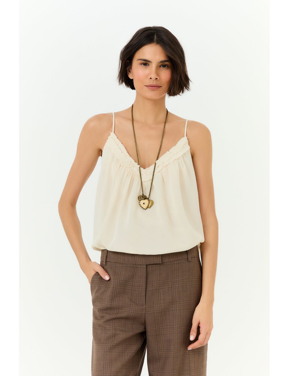 Blusa Alça Ggt Franzidos