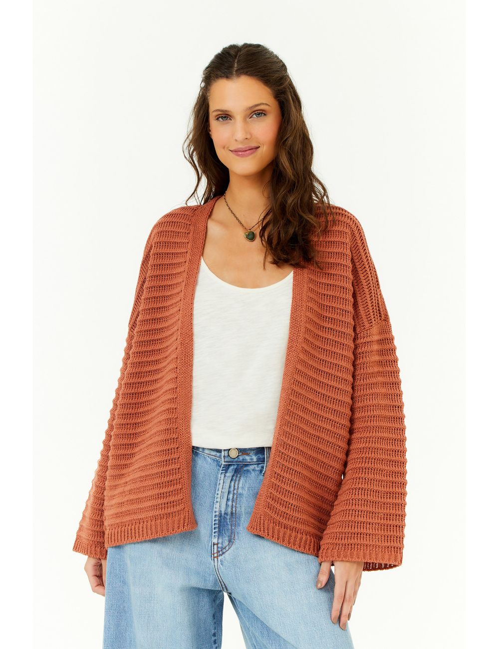 Cardigan Tricot Amplo