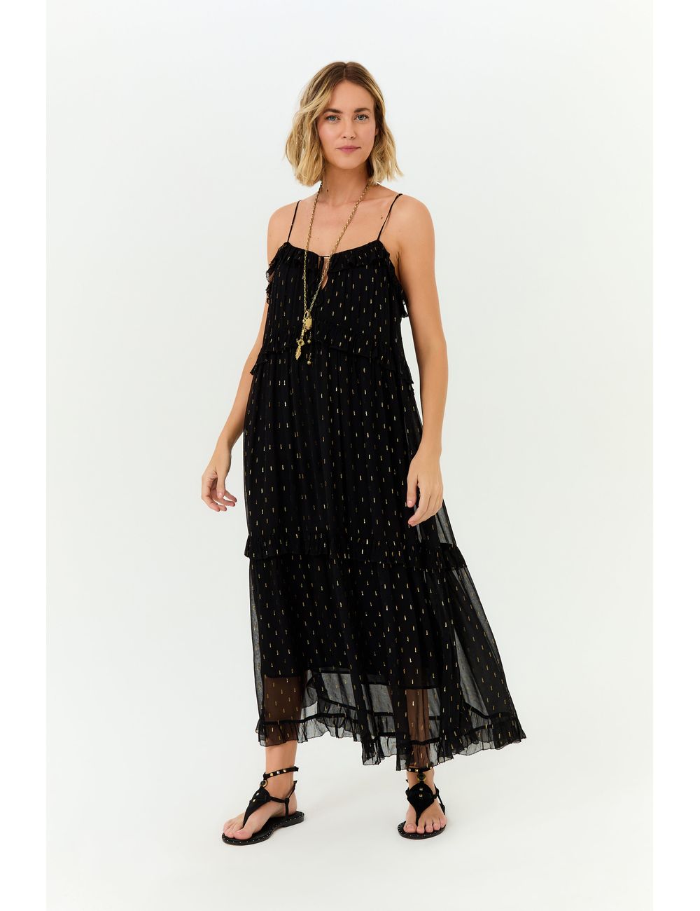 Vestido Midi Ggt Lurex