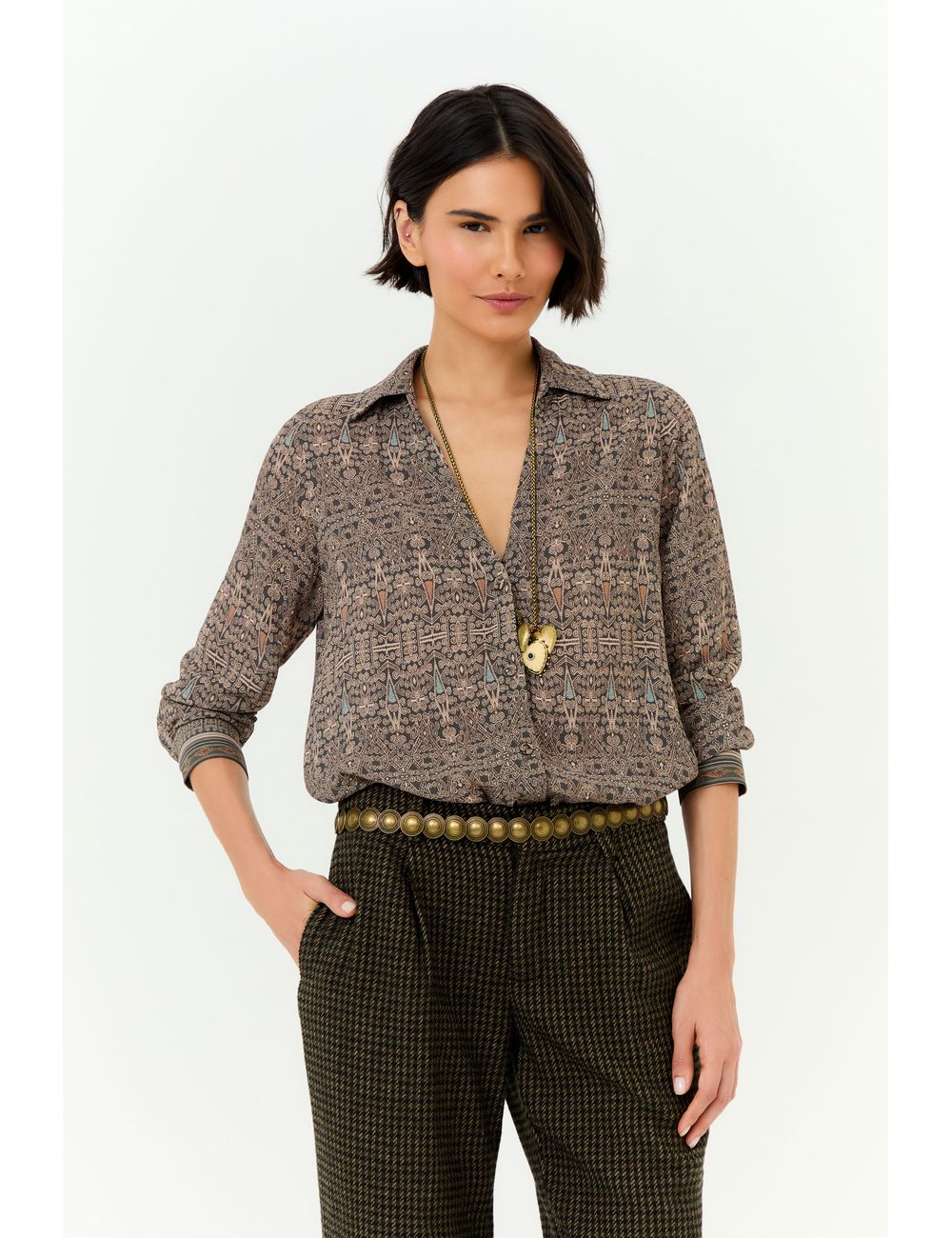 Camisa Ggt Estampa Olive