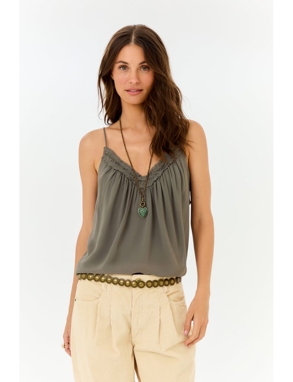 Blusa Alça Ggt Franzidos