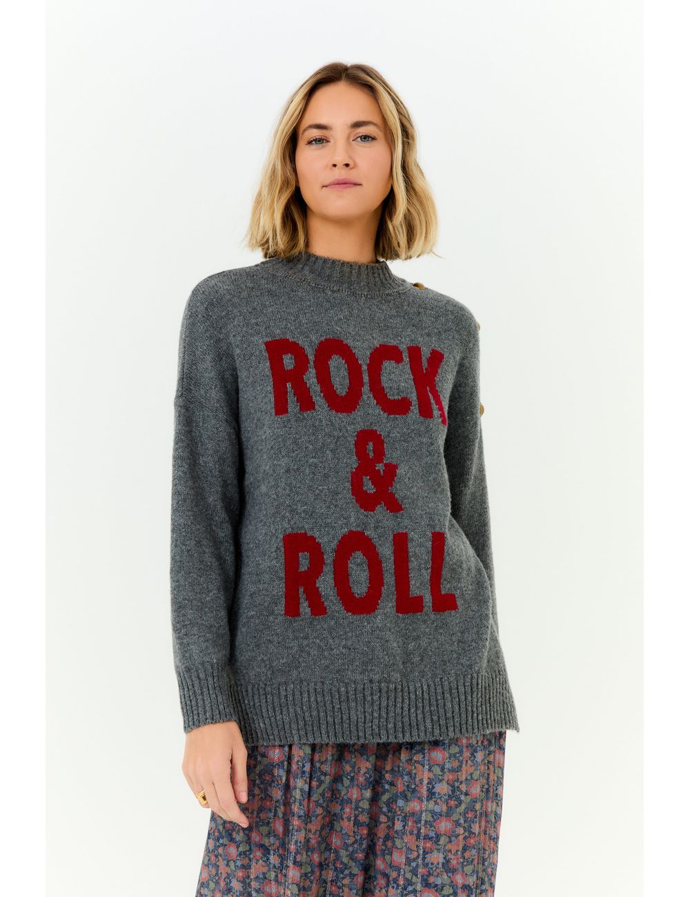 Pull Tricot Intarsia Rock & Roll