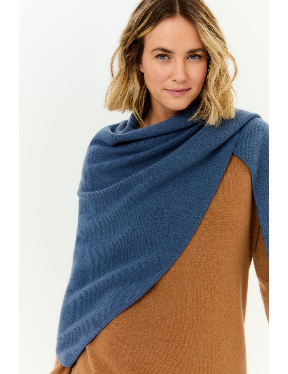 Lenço Tricot Cashmere - Navy / U