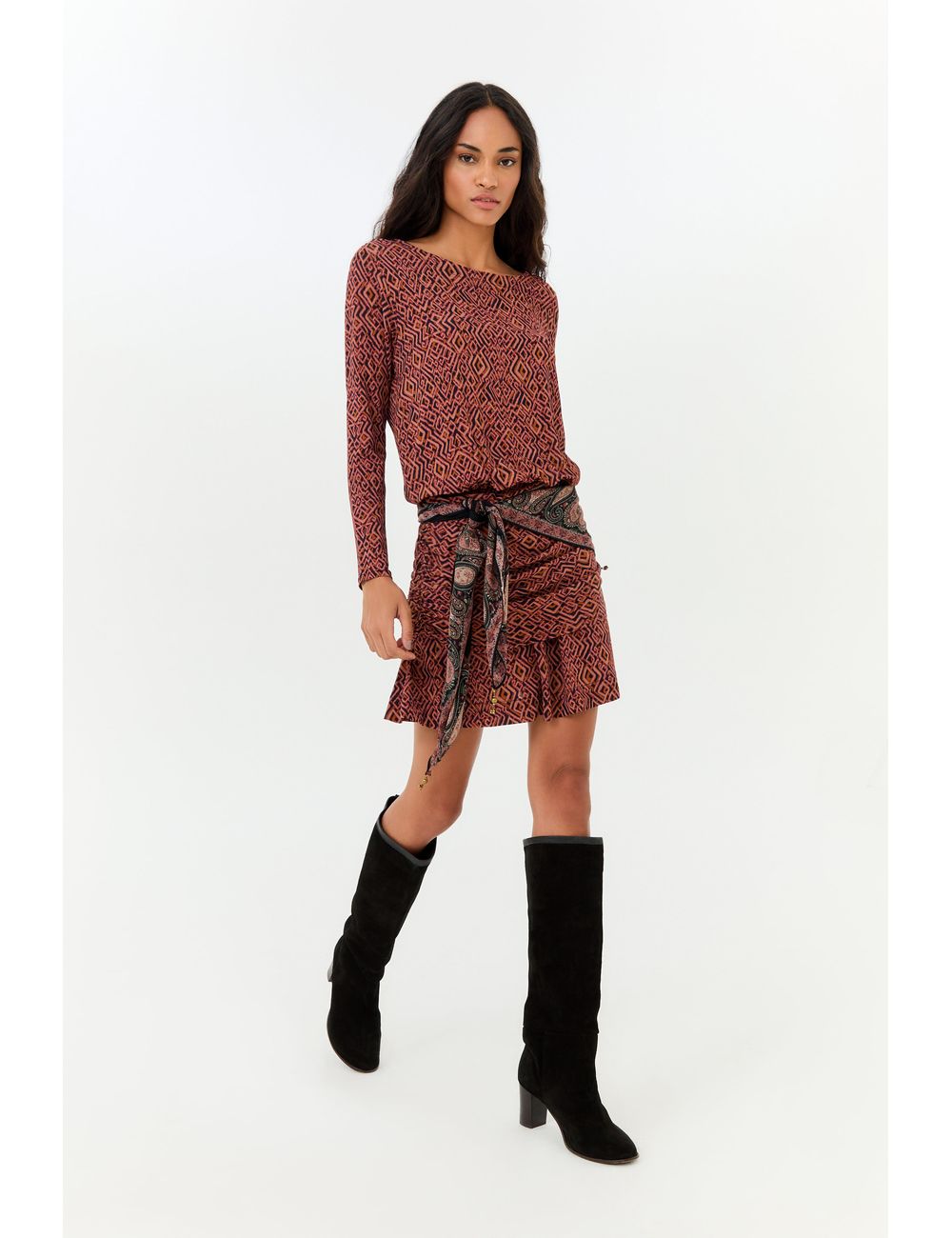 Vestido Curto Estampa Zuma