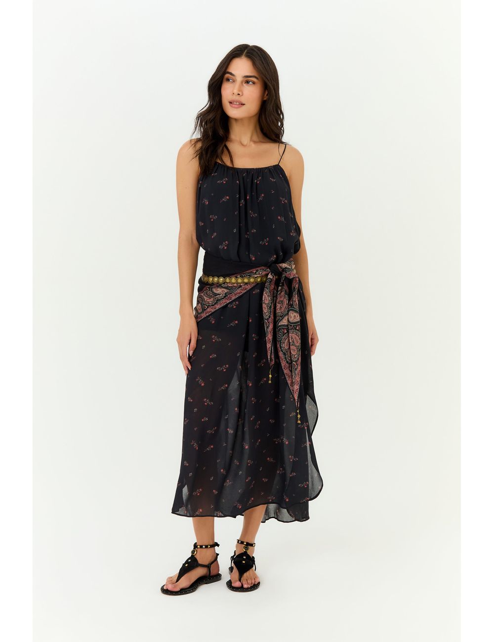 Vestido Midi Ggt Estampa Lily