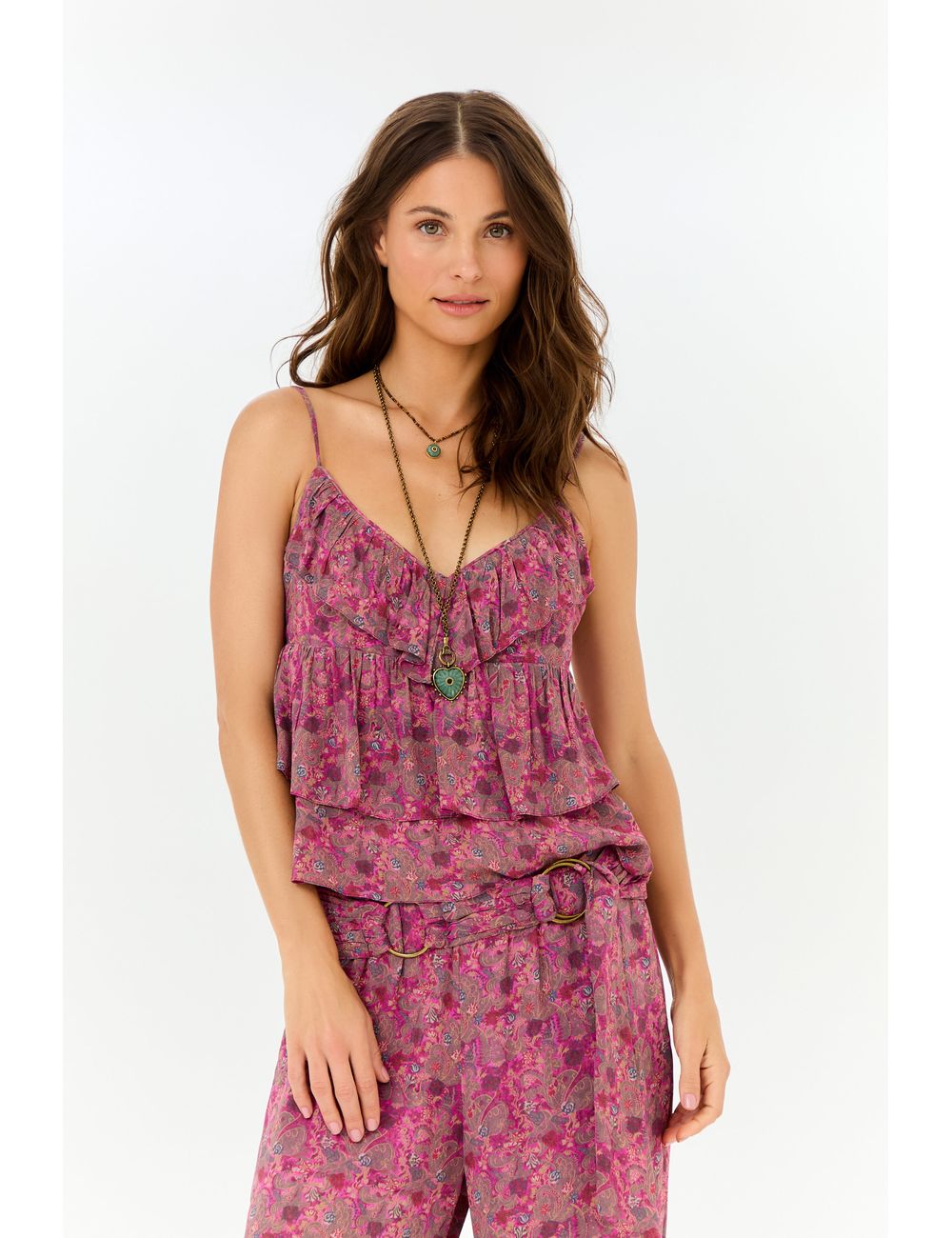 Blusa Alça Ggt Estampa Cora