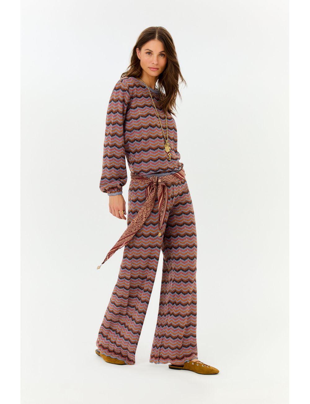 Calça Tricot Chevron